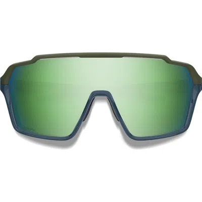 Smith Shift Xl Mag 142mm Shield Sunglasses In Green