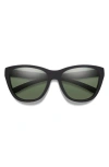 Smith Shoal 58mm Chromapop Polarized Wraparound Sunglasses In Green