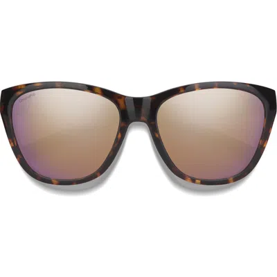 Smith Shoal 58mm Chromapop Polarized Wraparound Sunglasses In Brown