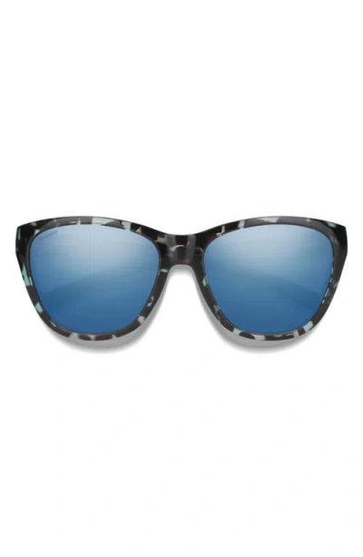 Smith Shoal 58mm Chromapop Polarized Wraparound Sunglasses In Blue