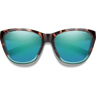 Smith Shoal 58mm Chromapop Polarized Wraparound Sunglasses In Neutral