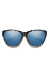 Smith Shoal 58mm Chromapop Polarized Wraparound Sunglasses In Blue