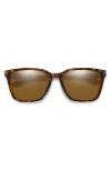 Smith Shoutout 57mm Chromapop™ Polarized Square Sunglasses In Brown
