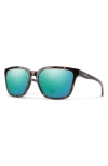 Smith Shoutout 57mm Chromapop™ Polarized Square Sunglasses In Tortoise/polarized Opal