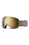 Smith Skyline Xl 230mm Chromapop™ Snow Goggles In Chalk/black Gold Mirror