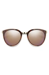 Smith Somerset 53mm Chromapop™ Polarized Cat Eye Sunglasses In Brown