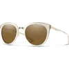 Smith Somerset 53mm Polarized Cat Eye Sunglasses In Brown