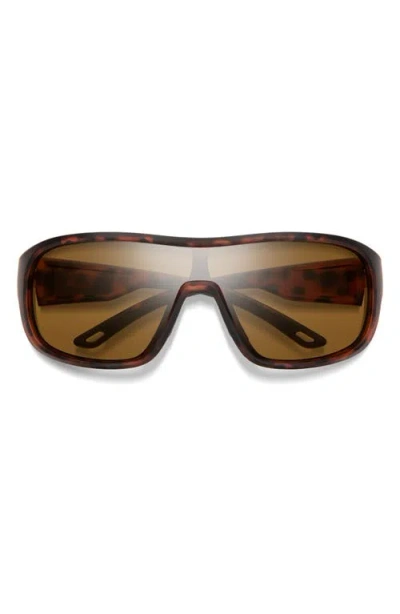 Smith Spinner 134mm Chromapop™ Polarized Shield Sunglasses In Brown
