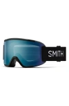 Smith Squad 180mm Chromapop™ Snow Goggles In Black/blue Mirror