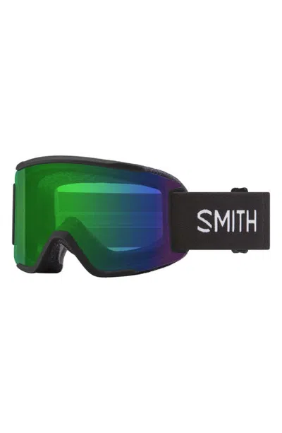 Smith Squad 180mm Chromapop™ Snow Goggles In Black/green Mirror