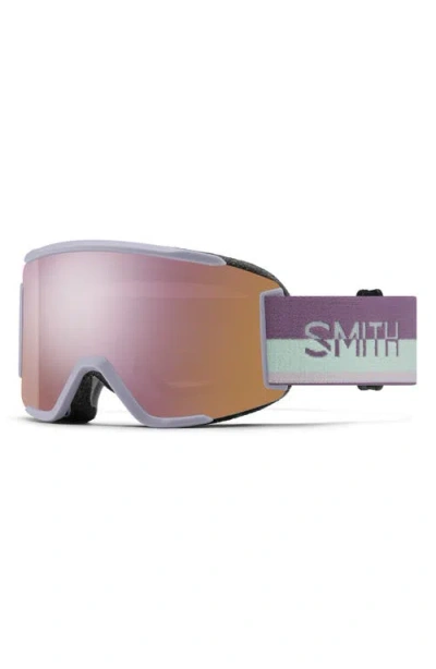 Smith Squad 180mm Chromapop™ Snow Goggles In Lunar Fog Split/rose Gold