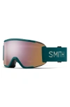 Smith Squad 180mm Chromapop™ Snow Goggles In Malachite/rose Gold