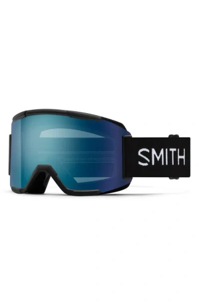 Smith Squad 203mm Chromapop™ Snow Goggles In Black/everyday Blue Mirror