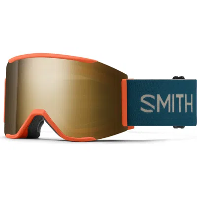 Smith Squad Mag™ Low Bridge Snow Goggles In Rust/sun Black Gold Mirror