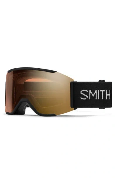 Smith Squad Mag Medium Fit Chromapop™ Low Bridge Snow Goggles In Black