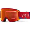Smith Squad S Special Fit Snow Goggles In Crimson A-maze-zing/red