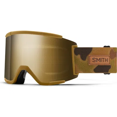 Smith Squad Xl Special Fit Snow Goggles In Coyote Pow Hunter/black Gold