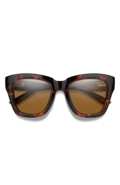 Smith Sway 52mm Chromapop™ Polarized Square Sunglasses In Brown