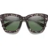 Smith Sway 52mm Chromapop™ Polarized Square Sunglasses In Gray