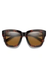 Smith Sway 52mm Chromapop™ Polarized Square Sunglasses In Brown