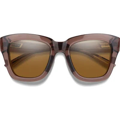 Smith Sway 52mm Chromapop™ Polarized Square Sunglasses In Brown