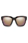 Smith Sway 52mm Chromapop™ Polarized Square Sunglasses In Brown