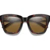 Smith Sway 52mm Chromapop™ Polarized Square Sunglasses In Multi