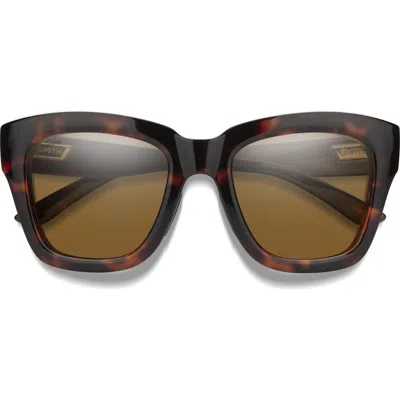 Smith Sway 52mm Chromapop™ Polarized Square Sunglasses In Tortoise/brown