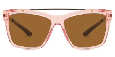 Smith The Runaround Polarized S45/l5 Women's Sunglasses Pink Size 55