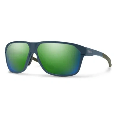 Pre-owned Smith Unisex Leadout Pivlock Performance Sunglasses - Matte Stone/moss Frame | C