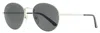 Smith Unisex Oval Sunglasses Prep Yb7ir Silver/black 53mm In Multi