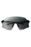 Smith Vert 139mm Chromapop™ Polarized Shield Sunglasses In Black/clear To Gray