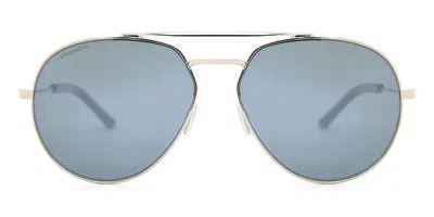 Smith Westgate Polarized 010/op Men's Sunglasses Silver Size 60