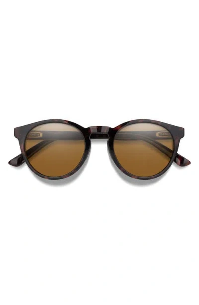 Smith Westward 54mm Chromapop™ Polarized Round Sunglasses In Brown