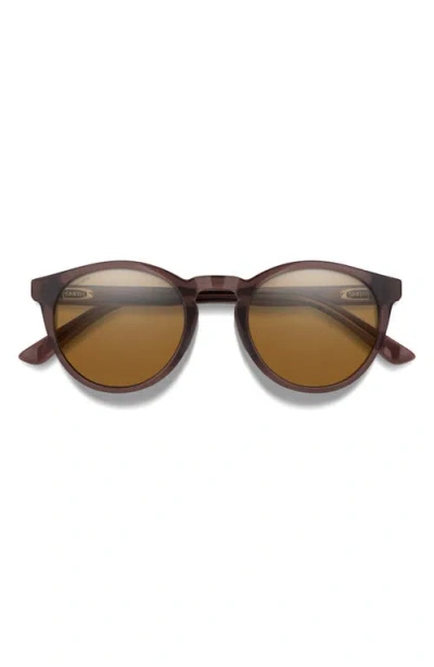Smith Westward 54mm Chromapop™ Polarized Round Sunglasses In Brown