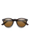 Smith Eastbank 52mm Chromapop™ Polarized Round Sunglasses In Tortoise/brown