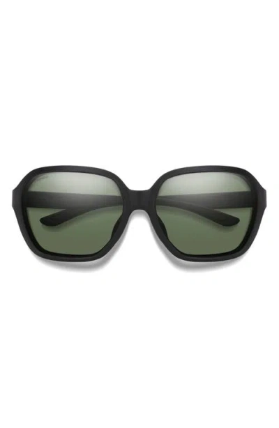 Smith Whitney 61mm Chromapop™ Polarized Wraparound Square Sunglasses In Multi