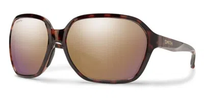Smith Whitney Polarized 086/9v Women's Sunglasses Tortoiseshell Size 61 In Brown