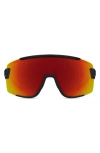Smith Wildcat 135mm Chromapop™ Shield Sunglasses In Matte Black/red