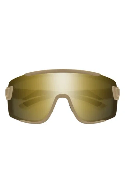Smith Wildcat 135mm Chromapop™ Shield Sunglasses In Matte Safari/black Gold