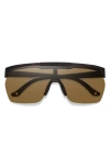 Smith Xc 138mm Chromapop™ Polarized Oversize Shield Sunglasses In Brown