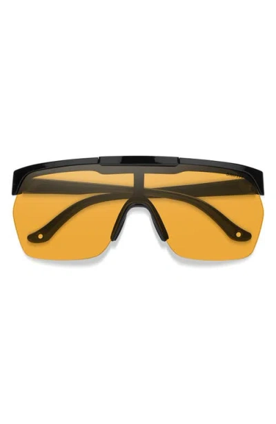 Smith Xc 138mm Chromapop™ Polarized Oversize Shield Sunglasses In Multi
