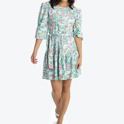 Smith_quinn Quincy Dress In Swell Flowers In Green