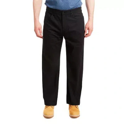 Smiths Workwear 5 Pocket Mens Relaxed Fit Flat Front Pant In Black