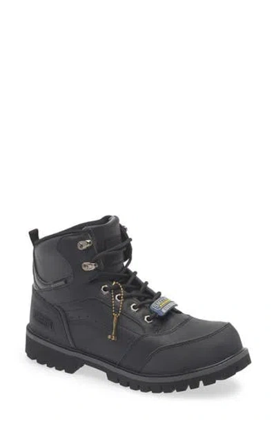Smiths Workwear Barwick Steel Toe Lace-up Boot In Black