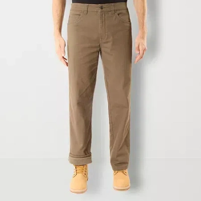 Smiths Workwear Fleece-lined Mens Relaxed Fit Big And Tall Workwear Pant In Green