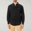 Smiths Workwear Heavyweight Chamois Flannel Mens Long Sleeve Regular Fit Flannel Shirt In Black