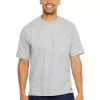 Smiths Workwear Mens Crew Neck Short Sleeve T-shirt In Gray