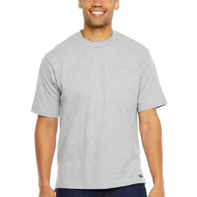 Smiths Workwear Mens Crew Neck Short Sleeve T-shirt In Gray