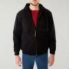 Smiths Workwear Mens Hooded Midweight Bomber Jacket In Black